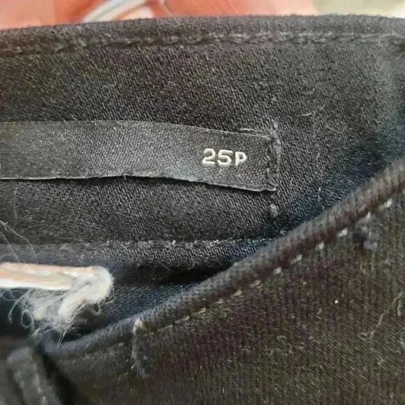 Banana Republic Women's Black Cotton/Spandex Mid-Rise Skinny Jeans - Picture 12 of 13